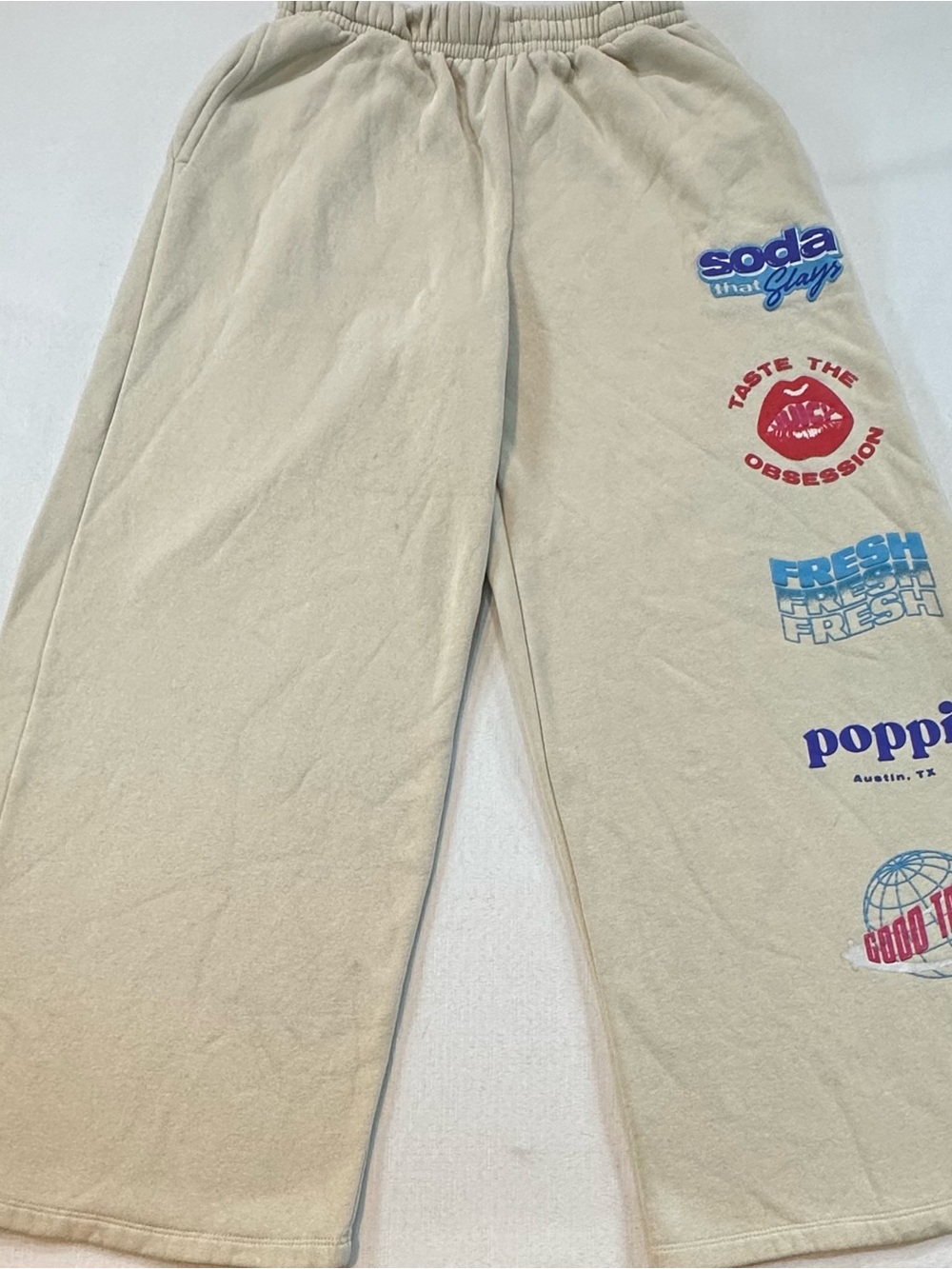 Poppi x Target Graphic Wide Leg Sweatpants Size M